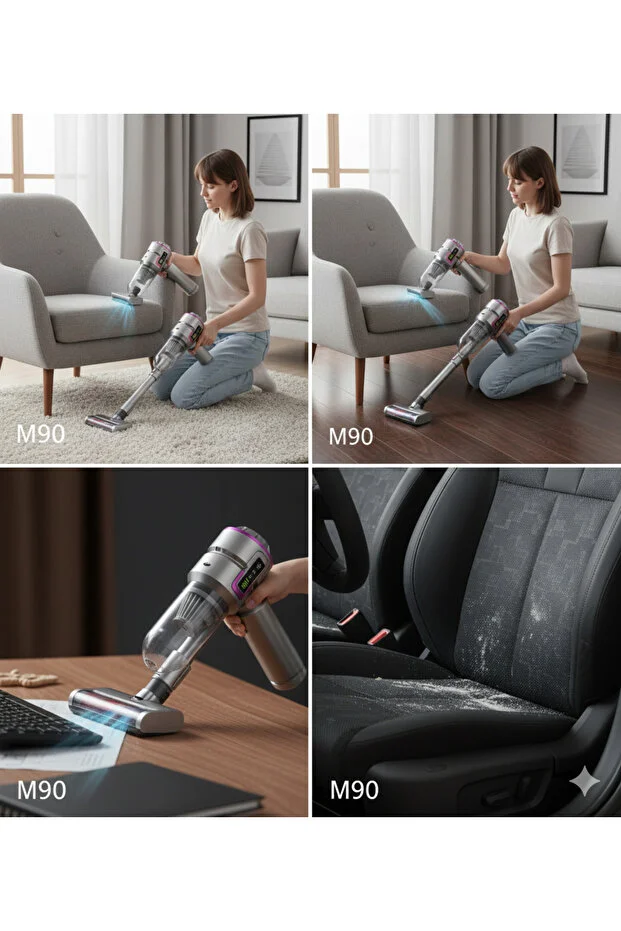 20.000 PA Araç Süpürgesi | Üflemeli Güçlü Vakumlu Oto Temizlik - Görsel 5