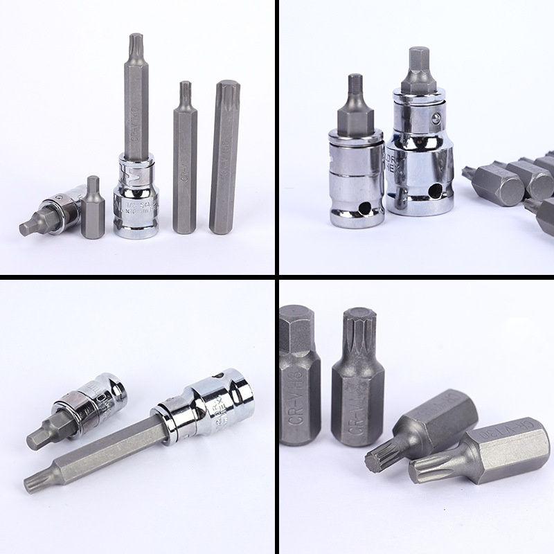 40 Adet Yıldız Spline Altıgen Soket Bit Seti Araç Kiti Hassas Tornavida Bit Garaj Aracı Ekipmanları - Görsel 2