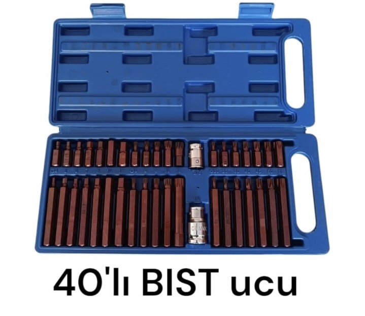 40 Adet Yıldız Spline Altıgen Soket Bit Seti