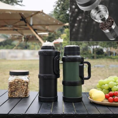 Termos Paslanmaz Çelik Kampçı | 2L, 3L, 4L | 48 Saat Sıcak Soğuk Tutucu